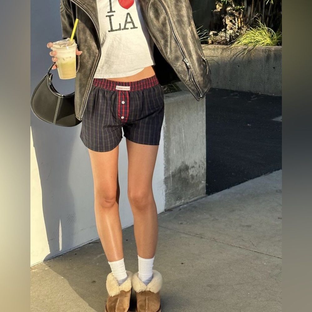 Hand Over boxer shorts green check